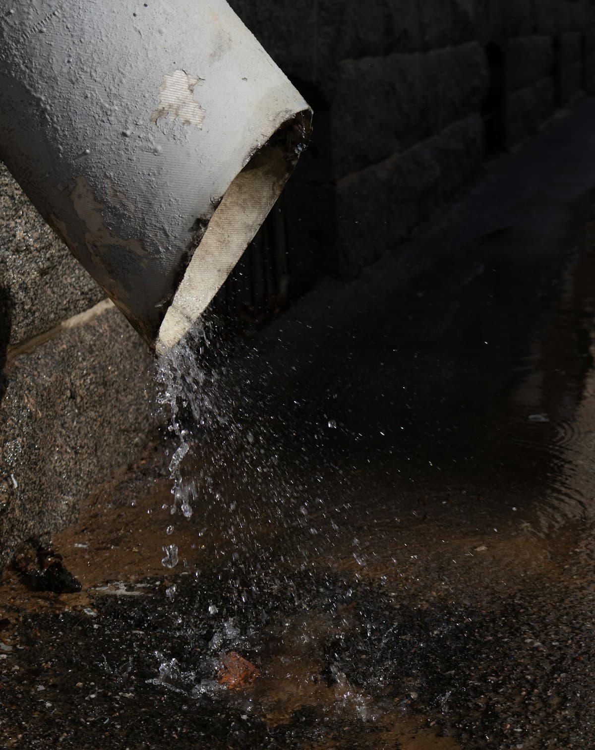 Vesi virtaa viemäriputkesta — viemärin avauksen hinnoittelu